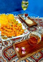 زولبیا بامیه و گوشفیل مخصوص عسلی